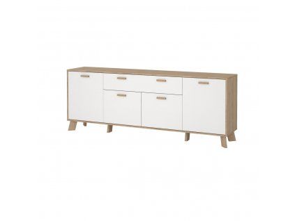 Komoda Iker 714 jackson hickory/bílá