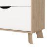 Komoda Iker 711 jackson hickory/bílá