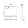 TV stěna Iker 718 jackson hickory/bílá
