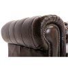 Pohovka Chesterfield Classic 3 kůže hnědá