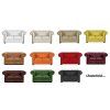 Sedací souprava Chesterfield Lord 3+1+1 kůže koňak