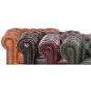 Sedací souprava Chesterfield Lord 3+2+1 kůže bordó