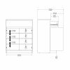 Komoda Simplicity 234 černý MAT
