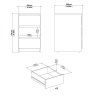 Komoda Simplicity 237 černý MAT