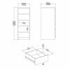 Komoda Simplicity 233 bílý lesk