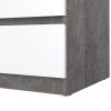Komoda Simplicity 235 beton/bílý lesk