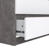 Komoda Simplicity 231 beton/bílý lesk